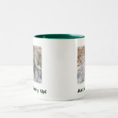 Sun Worship Colorful Collared Lizard Foto Zweifarbige Tasse (Mittel)