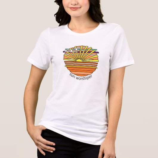 Sun Worshiper Tri-Blend Shirt (Vorderseite)