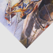 "Sun Worshiping in Montana" von Charles Russell Seidenpapier (Ausschnitt)