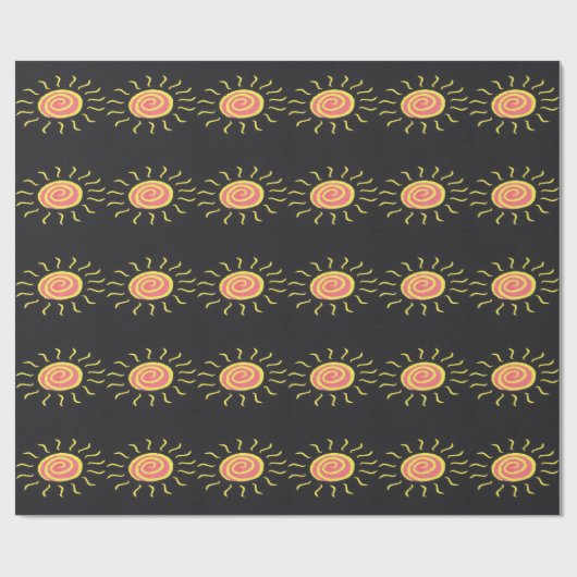 Sun Wrapping Paper Geschenkpapier (Flach)
