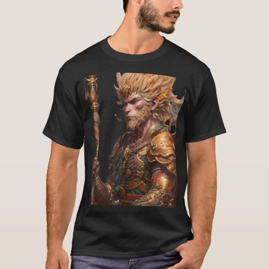 Sun Wukong in der Schlachtrüstung T-Shirt (Vorderseite)