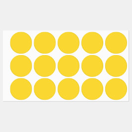 Sun Yellow Solid Color | Klassisches Elegant Etiketten