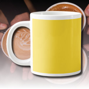 Sun Yellow Solid Color Klassisches Elegant Jumbo-Tasse