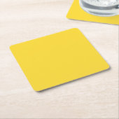 Sun Yellow Solid Color | Klassisches Elegant Rechteckiger Pappuntersetzer (angewinkelt)