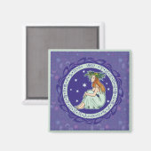 Sun-Zeichen-Jungfrau-Magnet Magnet (Vorderseite/Rückseite)