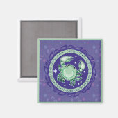 Sun-Zeichen-Krebs-Magnet Magnet (Vorderseite/Rückseite)