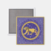 Sun-Zeichen-Löwe-Magnet Magnet (Vorderseite/Rückseite)