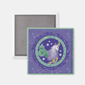Sun-Zeichen-Steinbock-Magnet Magnet (Vorderseite/Rückseite)