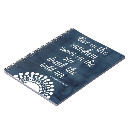 Sun Zitat I Notizblock (Linke Seite)