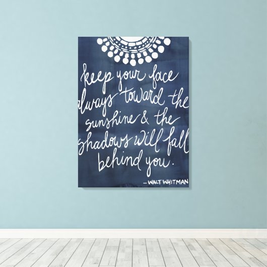 Sun Zitat II Leinwanddruck (Insitu (Holzboden))