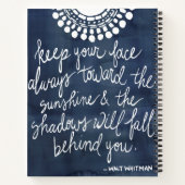 Sun Zitat II Notizbuch (Rückseite)