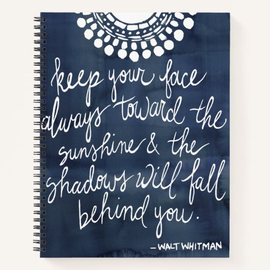 Sun Zitat II Notizbuch (Vorderseite)