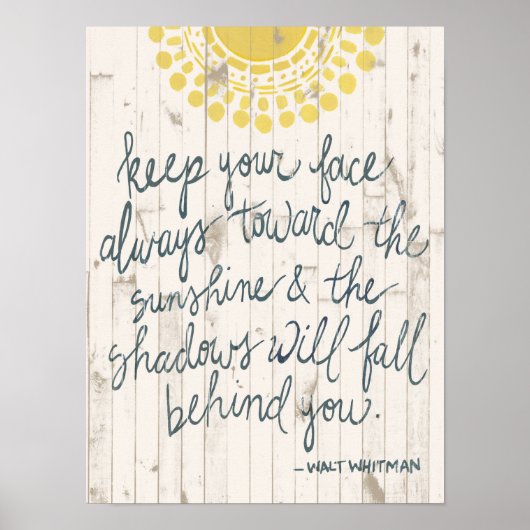 Sun Zitat III Poster (Vorne)