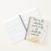 Sun Zitat IV Notizbuch (Innenseite)