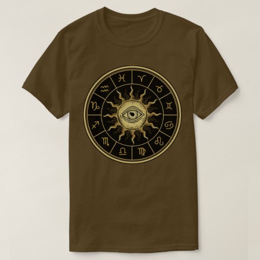 Sun Zodiac Eye T-Shirt (Design vorne)