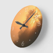 Sunams in Sauzay Runde Wanduhr (Winkel)