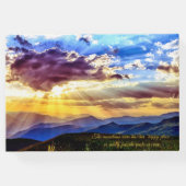 Sunams Mountains Feiern Leben Gästebuch (Rückseite)