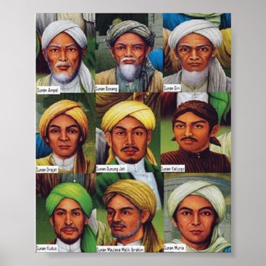 Sunan wali Allah s.w.t. Poster (Vorne)