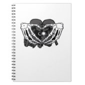 Sunand~1 - Skeleton Herz Hände Notizblock (Vorderseite)