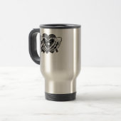 Sunand~1 - Skeleton Herz Hände Reisebecher (Vorderseite Links)
