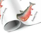 Sunapee Forelle fischt Muster Geschenkpapier (Rolleneckpunkt)