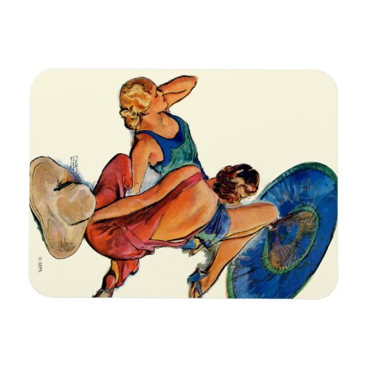 Sunbathers Magnet (Horizontal)