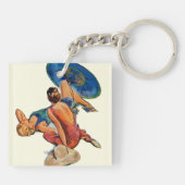 Sunbathers Schlüsselanhänger (Rückseite)