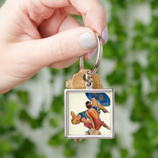 Sunbathers Schlüsselanhänger (Hand)