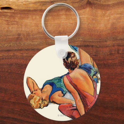 Sunbathers Schlüsselanhänger (Vorderseite)