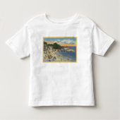 Sunbathers u. Schwimmer am Strand Kleinkind T-shirt (Vorderseite)
