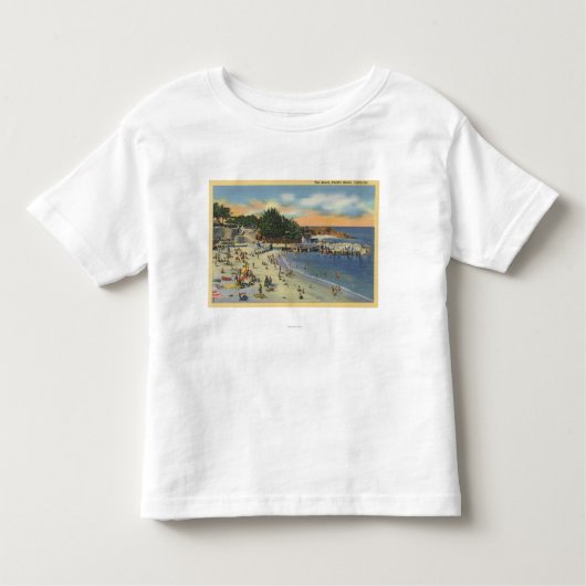 Sunbathers u. Schwimmer am Strand Kleinkind T-shirt (Vorderseite)
