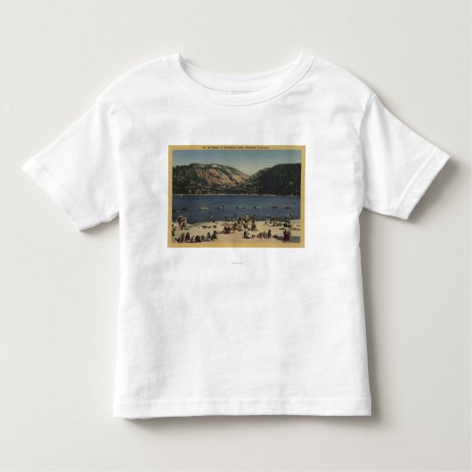 Sunbathers u. Schwimmer auf dem Strand Kleinkind T-shirt (Vorderseite)