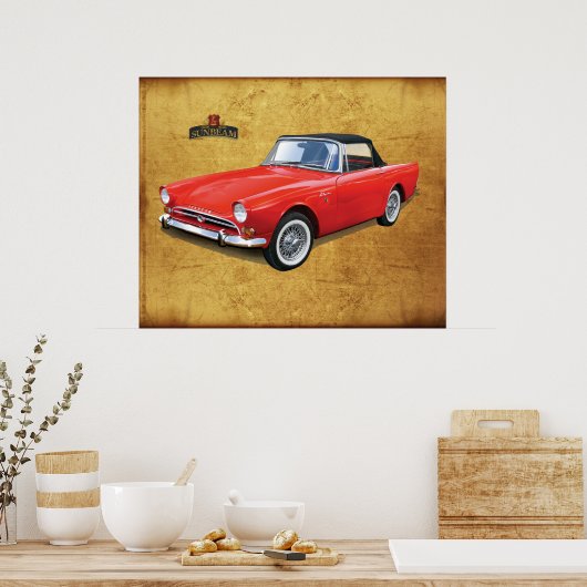 Sunbeam Alpenwagen Poster (Küche)