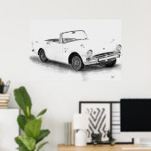 Sunbeam Alpine sportscar poster (Heimbüro)