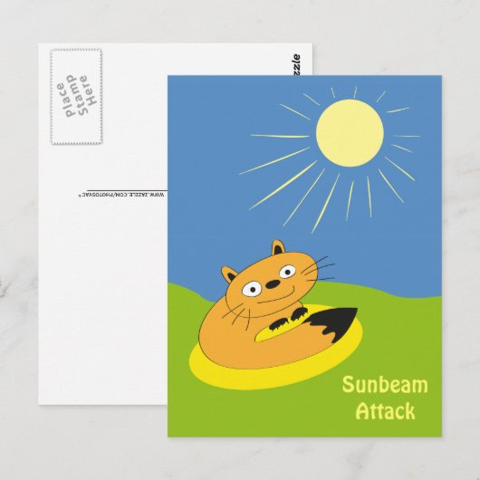 Sunbeam Attack Postkarte (Vorne/Hinten)