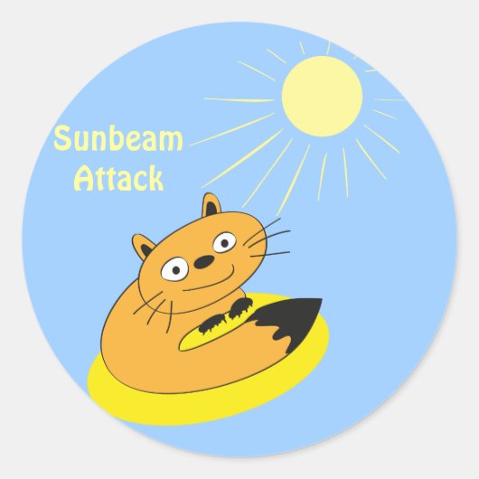 Sunbeam Attack Runder Aufkleber (Vorderseite)