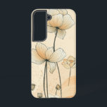 Sunbeam Blossom Phone Case Samsung Galaxy Hülle<br><div class="desc">Eine einsame Blume erweckt das Tageslicht,  illustriert in einem sauberen und minimalistischen Stil,  der einen ruhigen Charme und Eleganz ausstrahlt.</div>