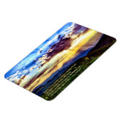 Sunbeam Mountains Scripture Flexible Foto Magnet (Linke Seite)