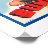 Sunbeam Orange Label Poster (Ecke)