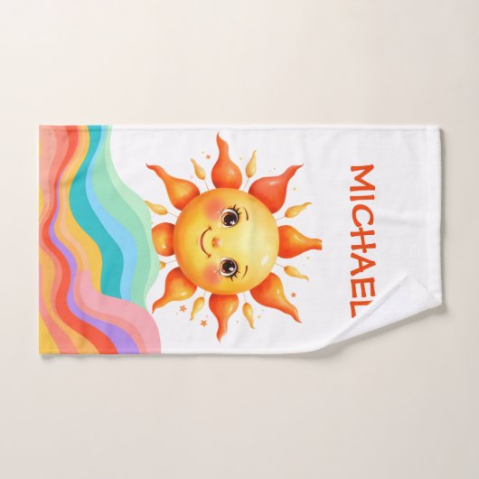 Sunbeam Rainbow Waves Baby Handtuch (Handtuch)