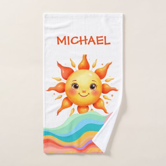 Sunbeam Rainbow Waves Baby Handtuch (Handtuch)