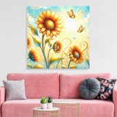 Sunbeam Serenade Leinwanddruck (Insitu (Wohnzimmer))