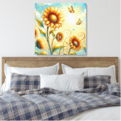 Sunbeam Serenade Leinwanddruck (Insitu (Schlafzimmer))