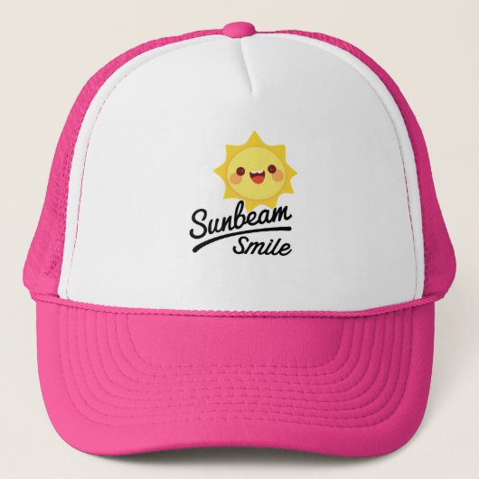 Sunbeam Smile Truckerkappe (Vorderseite)