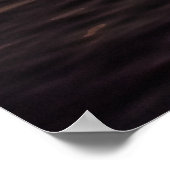 Sunbeam Sunset Rays Floating Boats Sea Twilight Poster (Ecke)