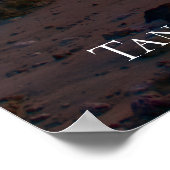 Sunbeam Sunset Sky Beach Twilight Travel Silhoutte Poster (Ecke)