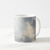 Sunbeam White Clouds Inspirational Glaube Kaffee Kaffeetasse (VorderseiteRechts)