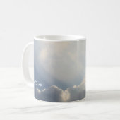 Sunbeam White Clouds Inspirational Glaube Kaffee Kaffeetasse (Vorderseite Links)