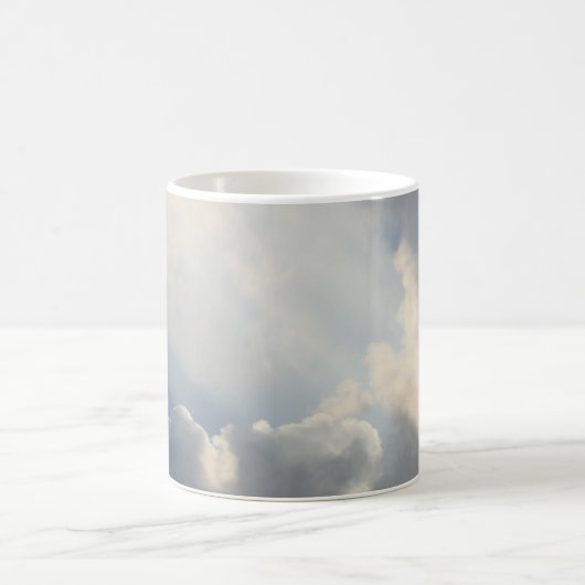 Sunbeam White Clouds Inspirational Glaube Kaffee Kaffeetasse (Mittel)