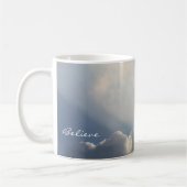 Sunbeam White Clouds Inspirational Glaube Kaffee Kaffeetasse (Links)